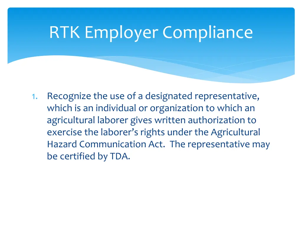 rtk employer compliance