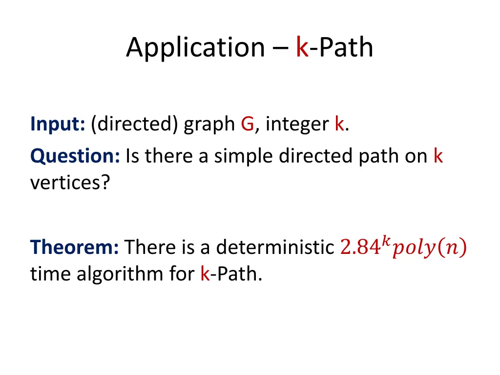 application k path