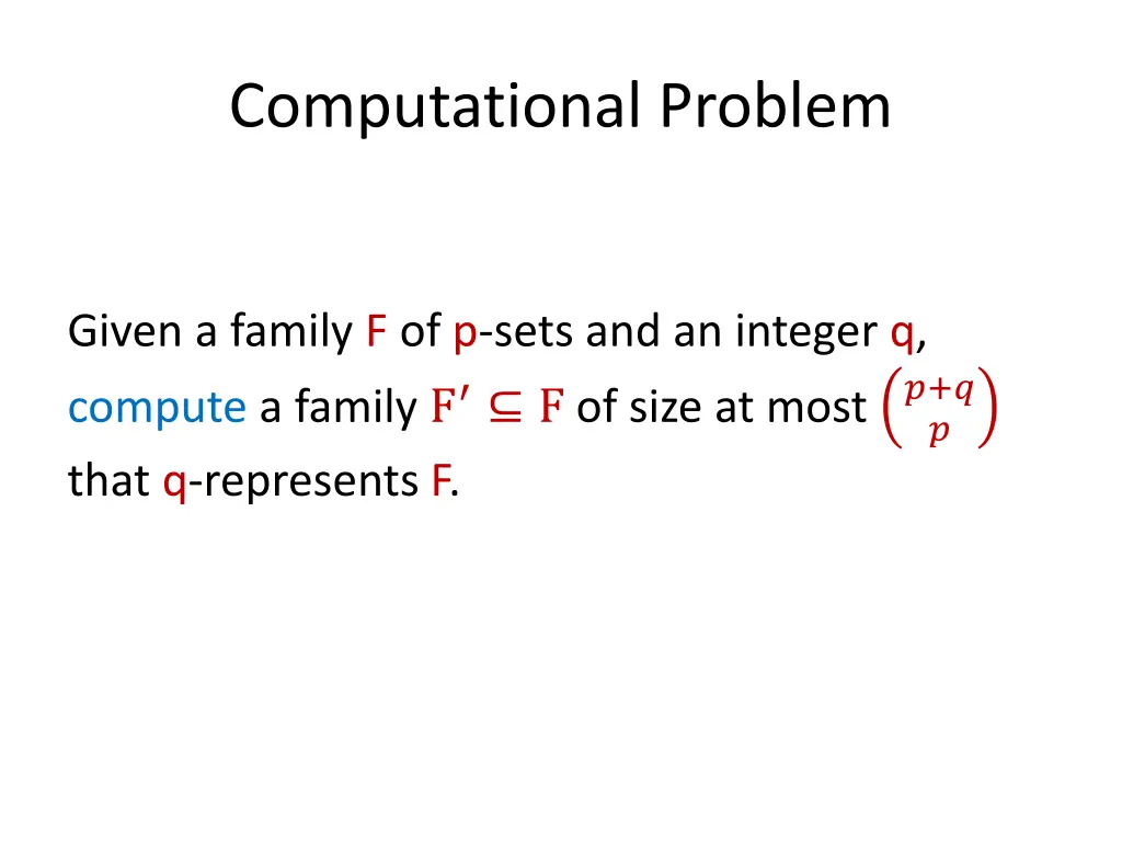 computational problem