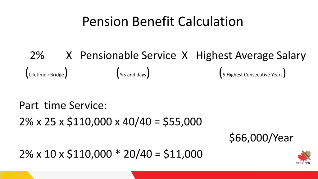 pension benefit calculation 1