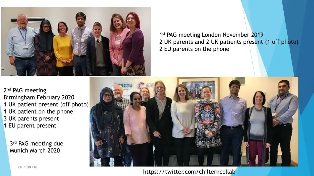 1 st pag meeting london november 2019