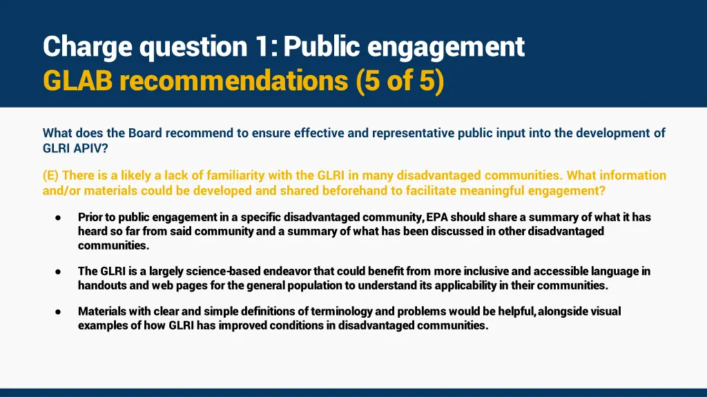 charge question 1 public engagement glab 4