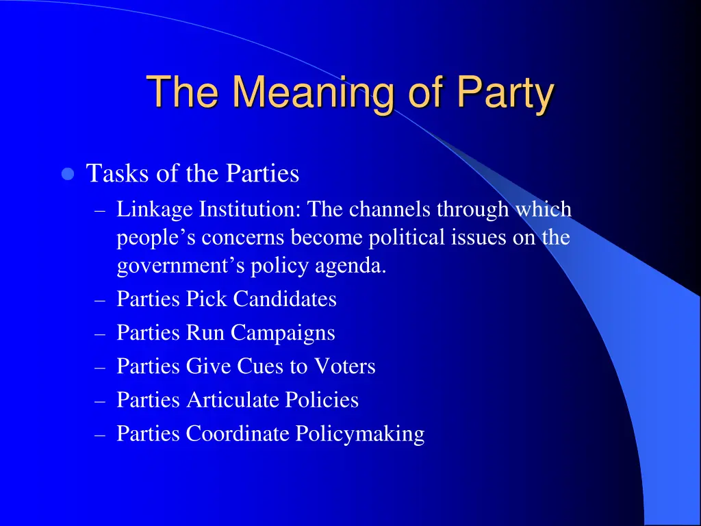 the meaning of party 1