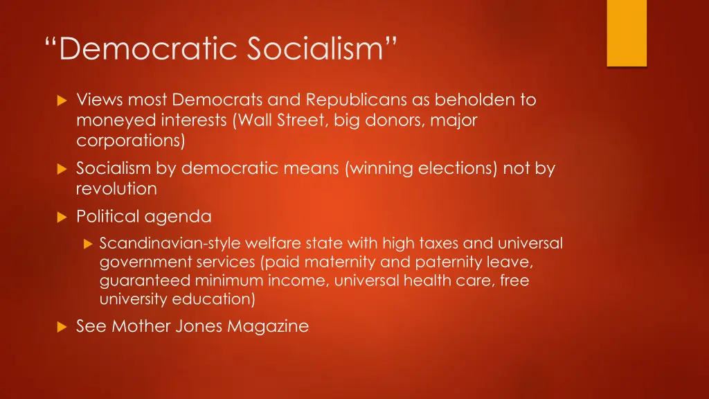 democratic socialism