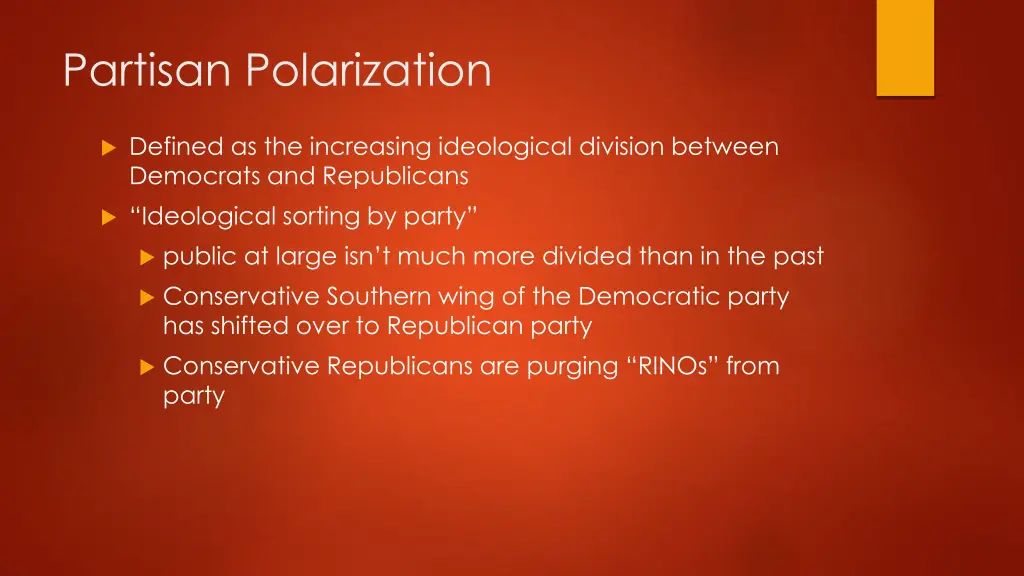 partisan polarization