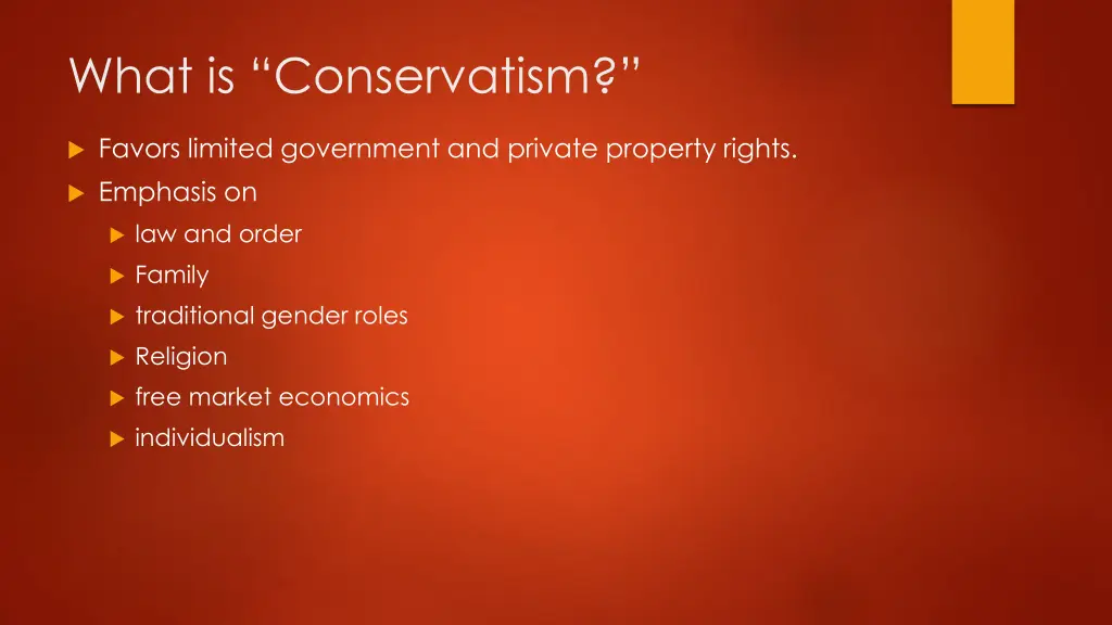 what is conservatism