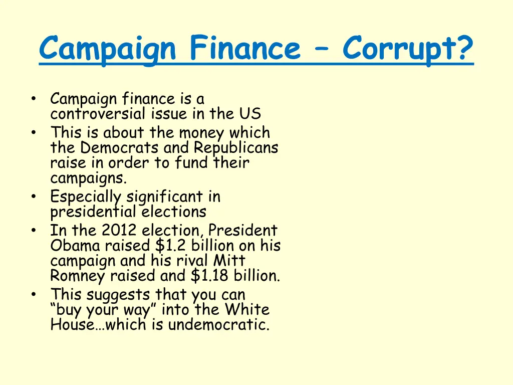 campaign finance corrupt