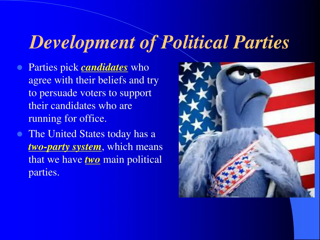 development of political parties 1