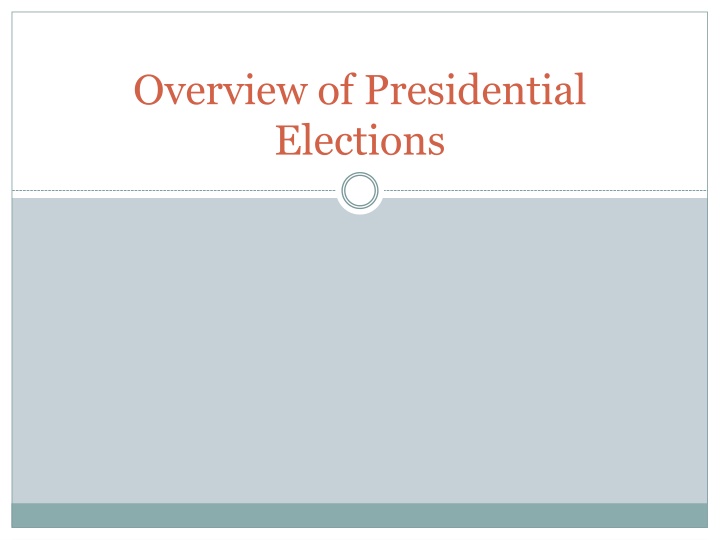 overview of presidential elections