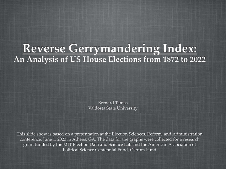 reverse gerrymandering index an analysis