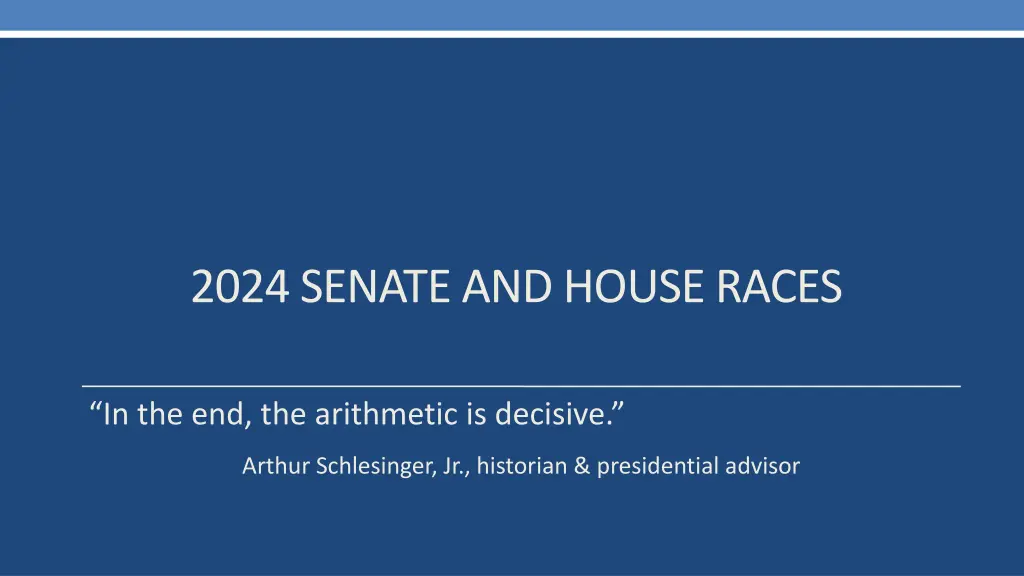 2024 senate and house races