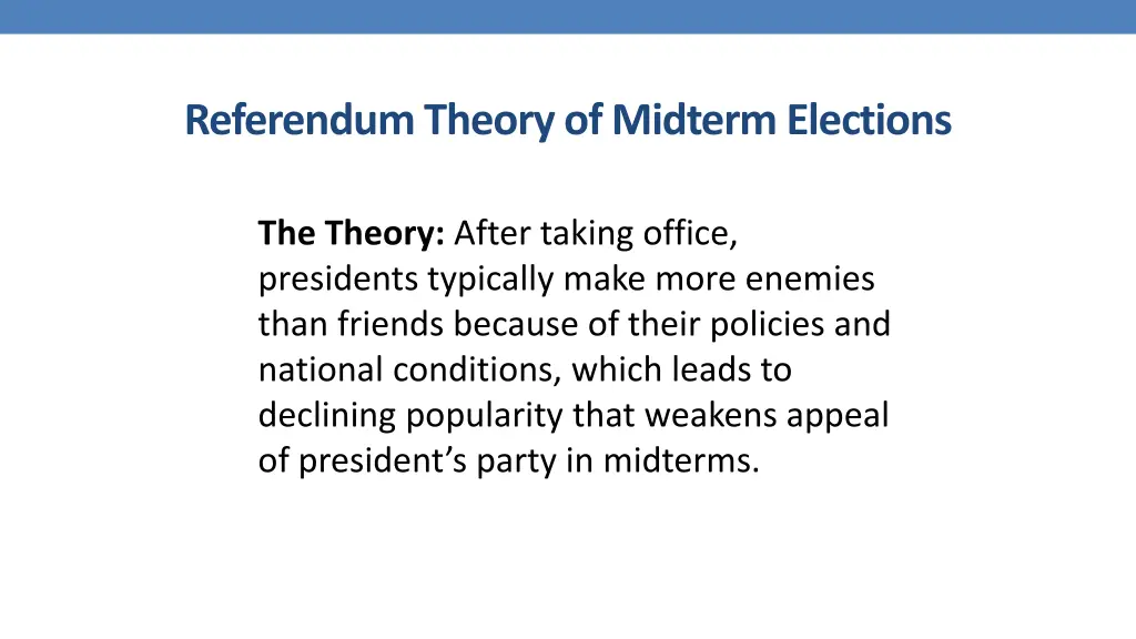 referendum theory of midterm elections