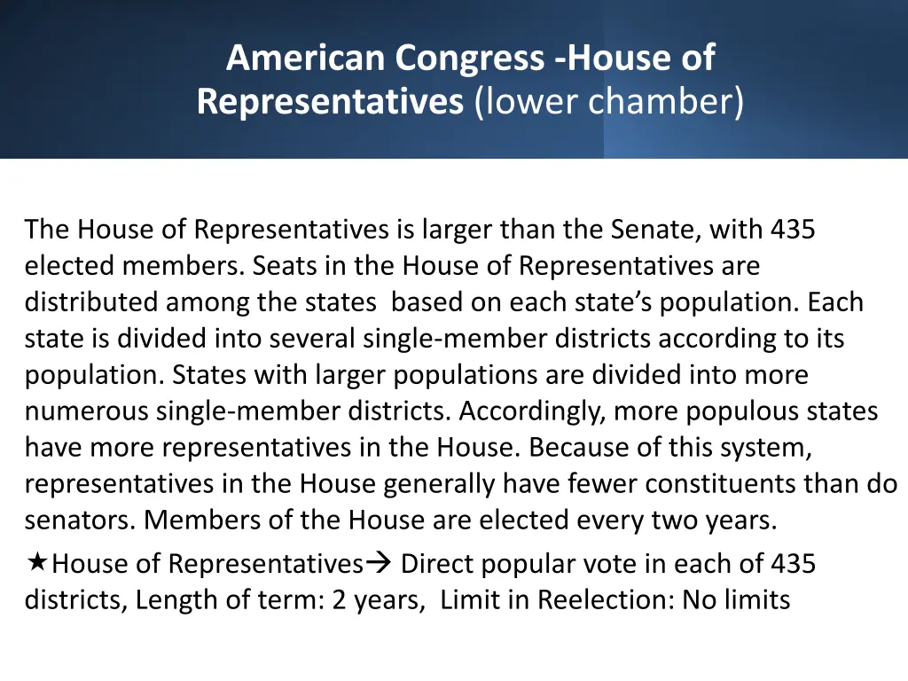 american congress house of representatives lower