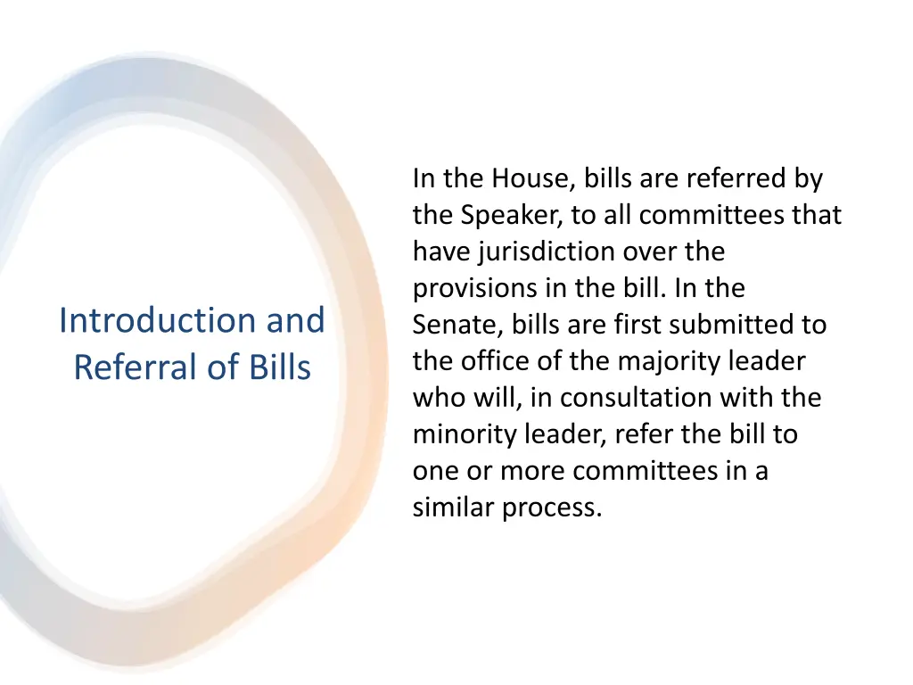 in the house bills are referred by the speaker