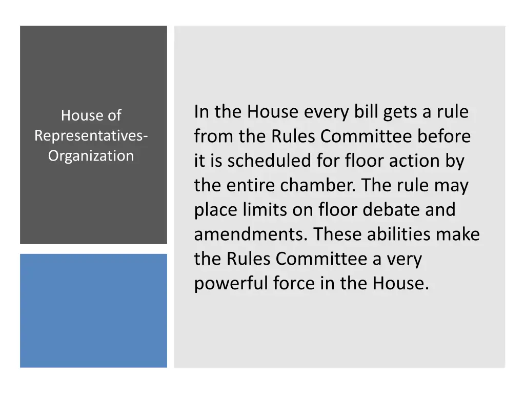 in the house every bill gets a rule from