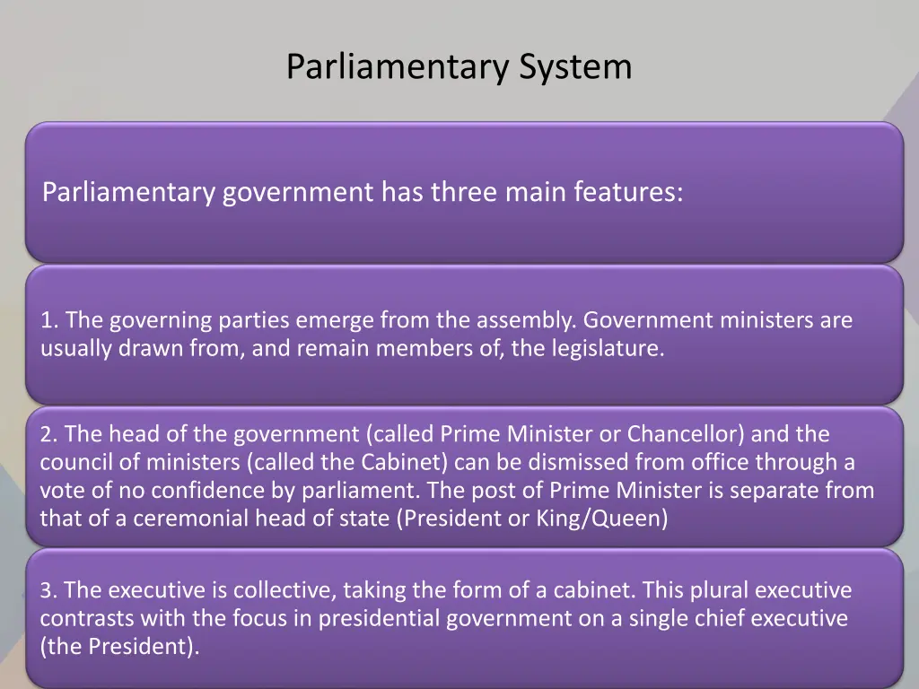 parliamentary system 1