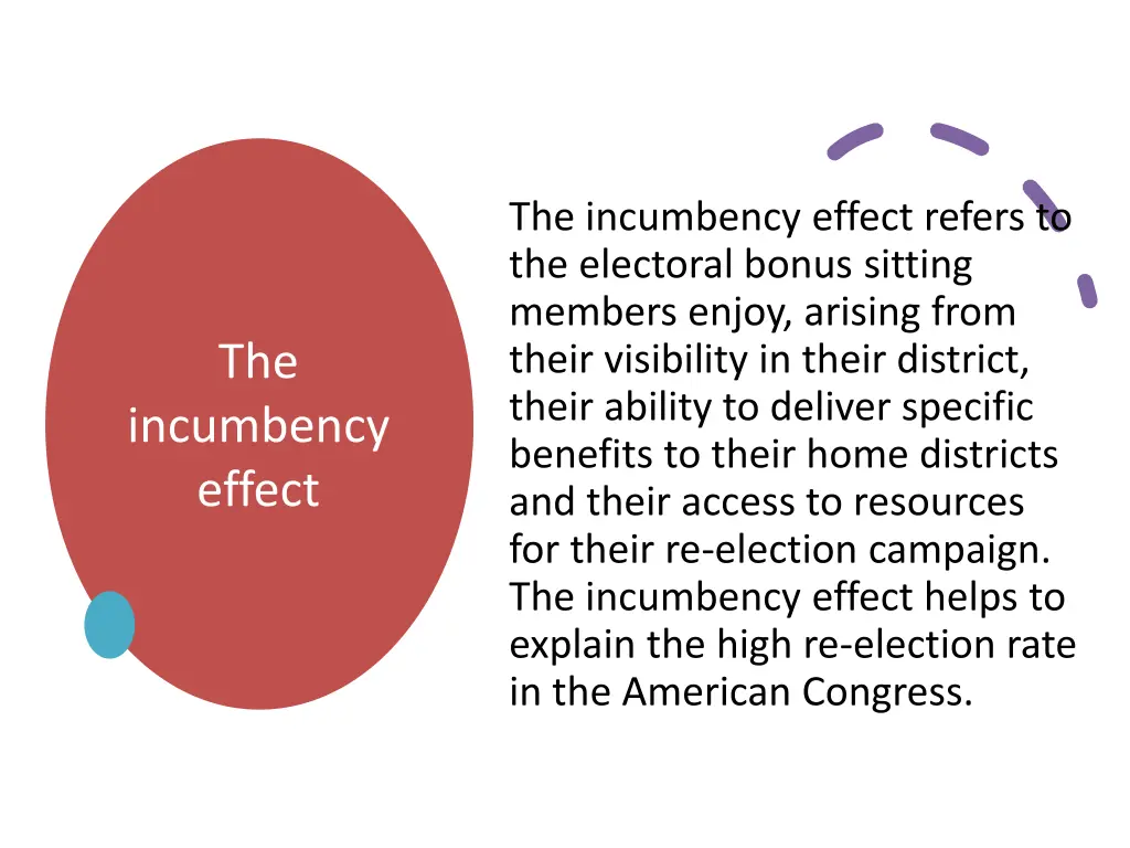 the incumbency effect refers to the electoral