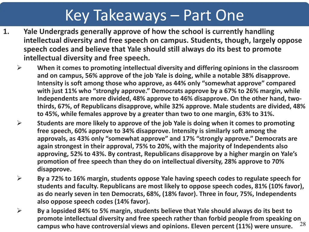 key takeaways part one