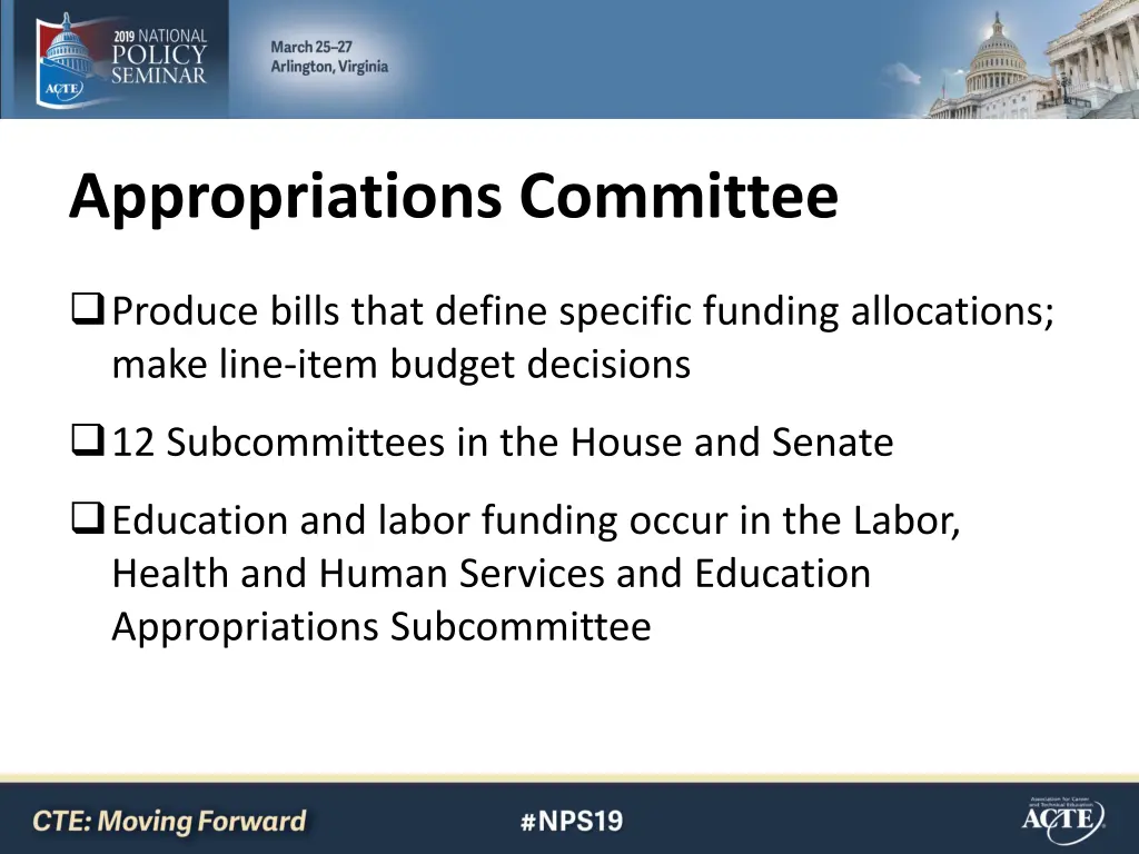 appropriations committee