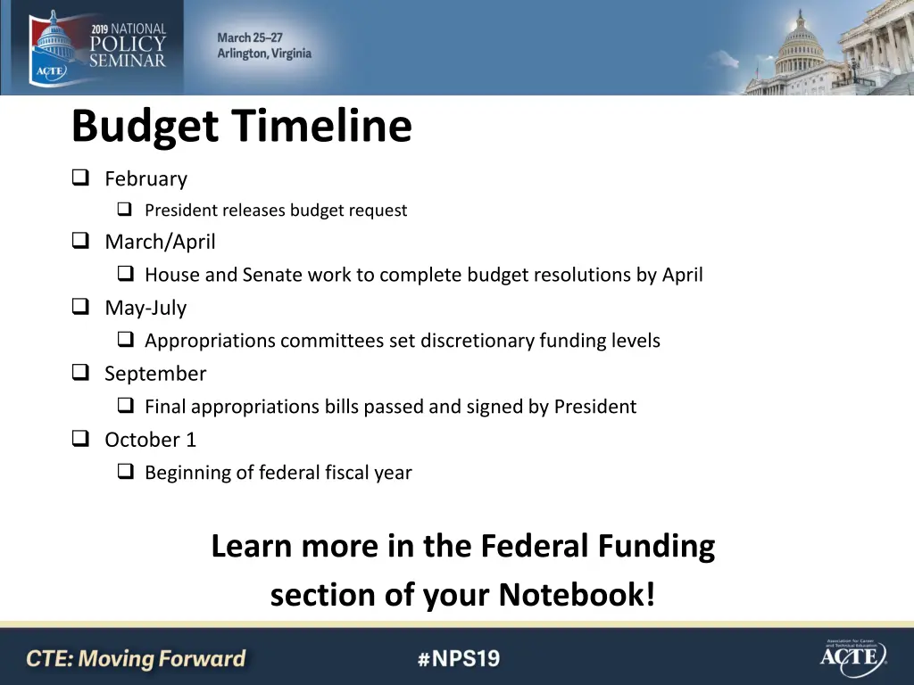 budget timeline february president releases