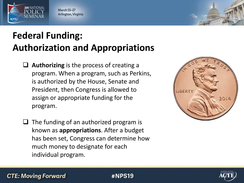 federal funding authorization and appropriations