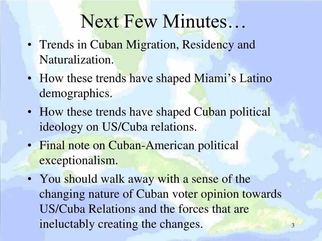 next few minutes trends in cuban migration