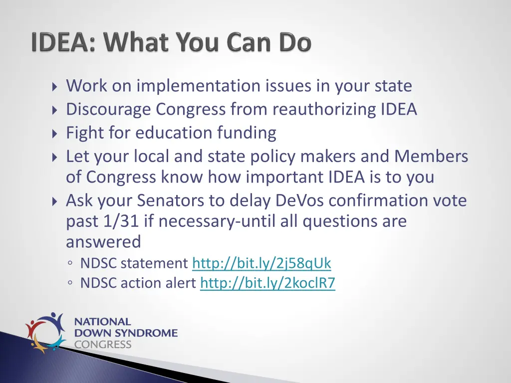 work on implementation issues in your state