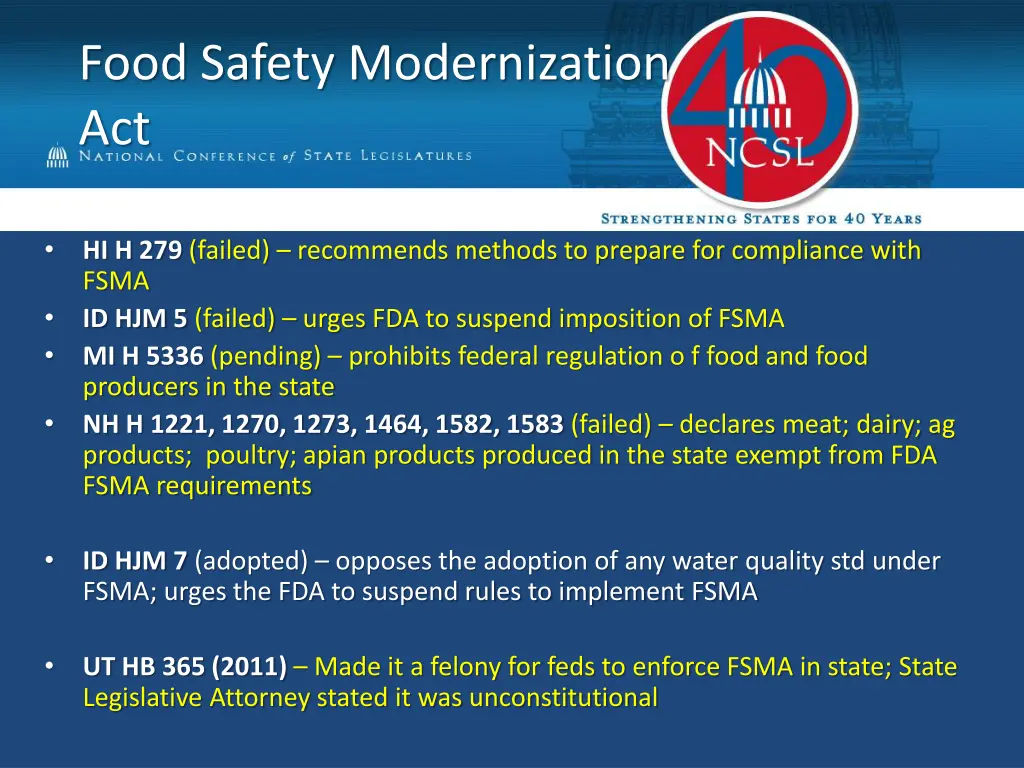 food safety modernization act