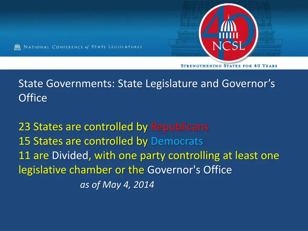 state governments state legislature and governor