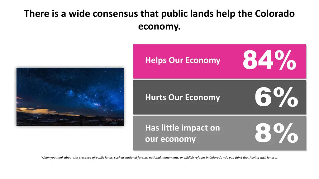 there is a wide consensus that public lands help