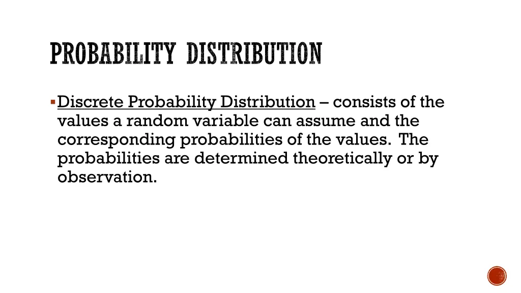 probability distribution