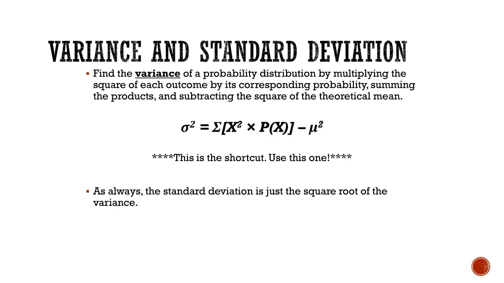 variance and standard deviation find the variance