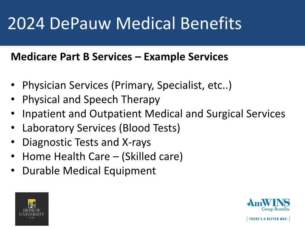 2024 depauw medical benefits