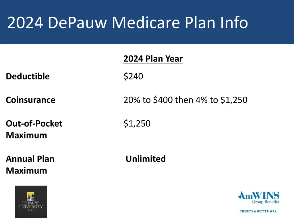 2024 depauw medicare plan info