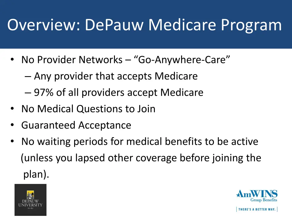 overview depauw medicare program 2