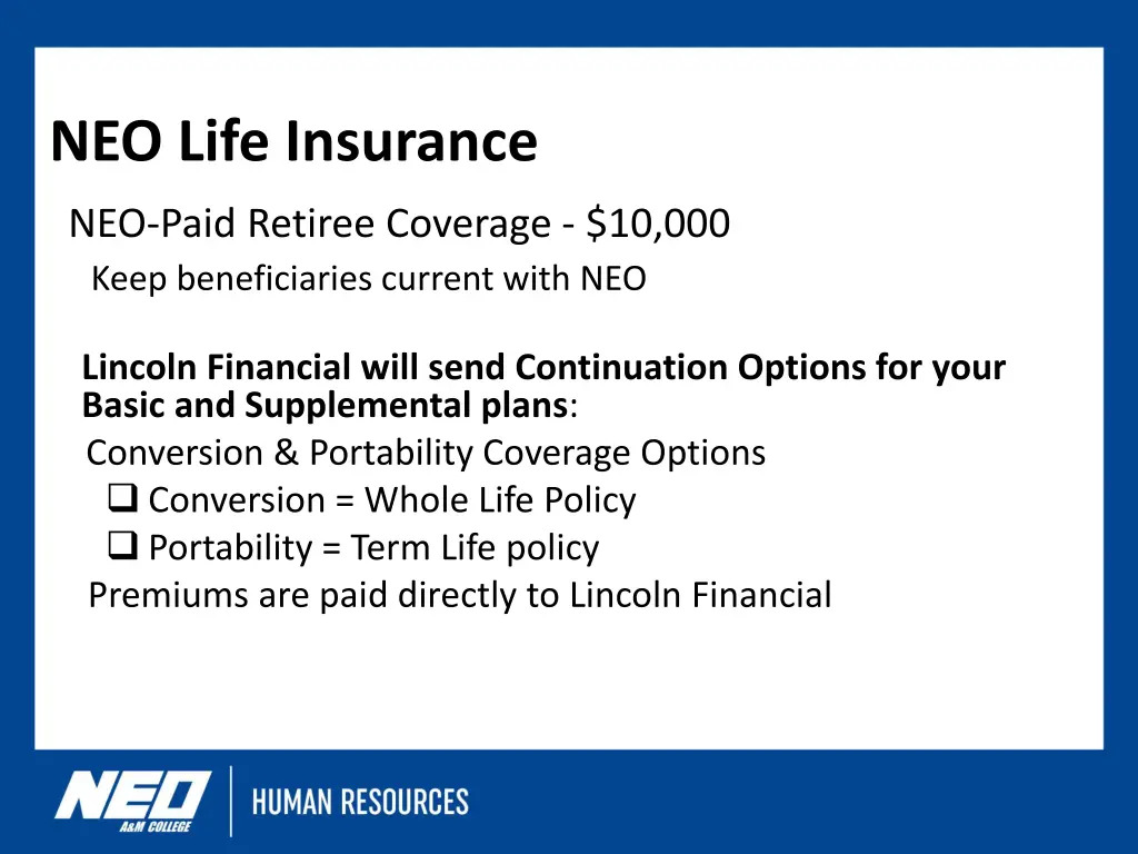 neo life insurance