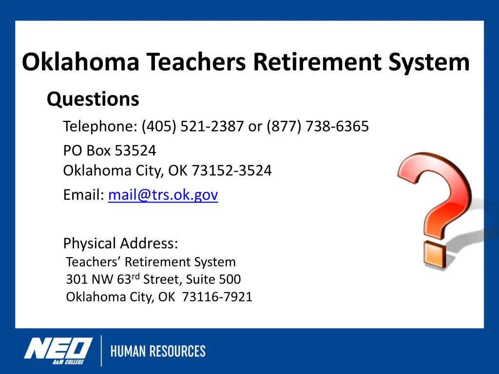 oklahoma teachers retirement system 5