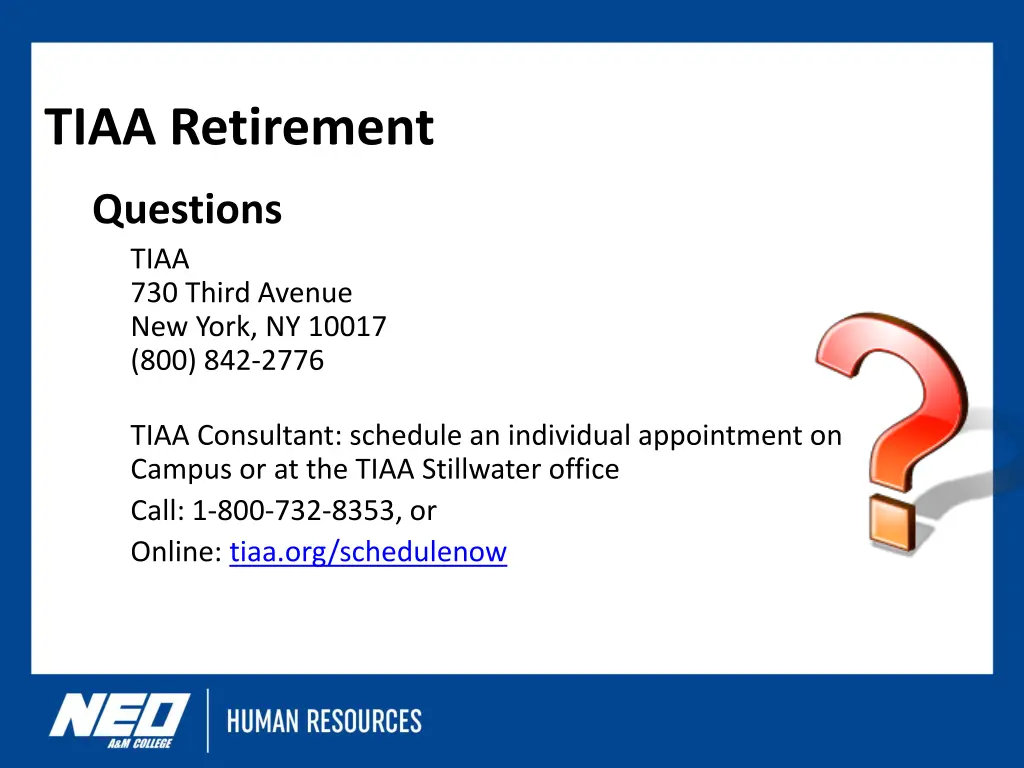 tiaa retirement 2