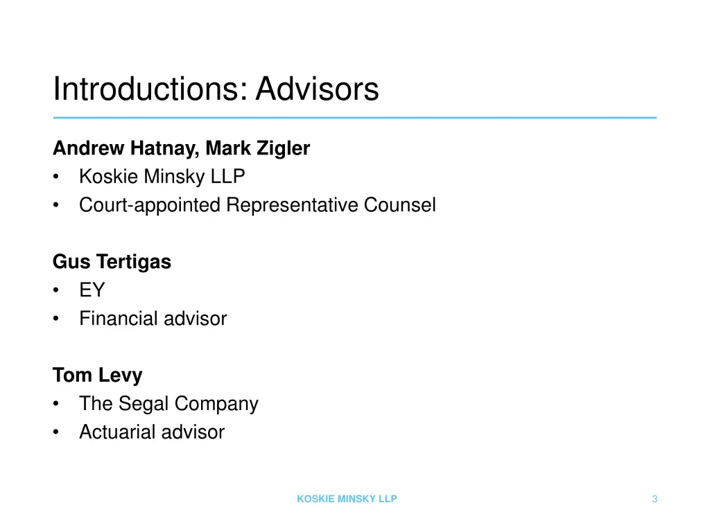 introductions advisors