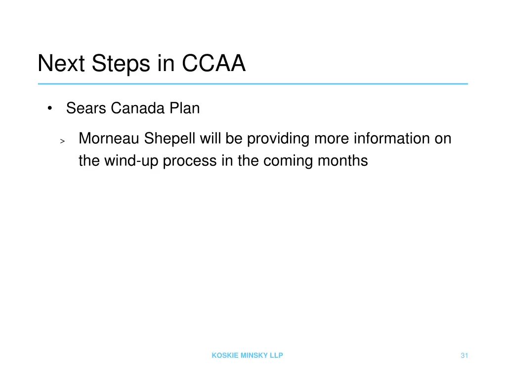 next steps in ccaa 2