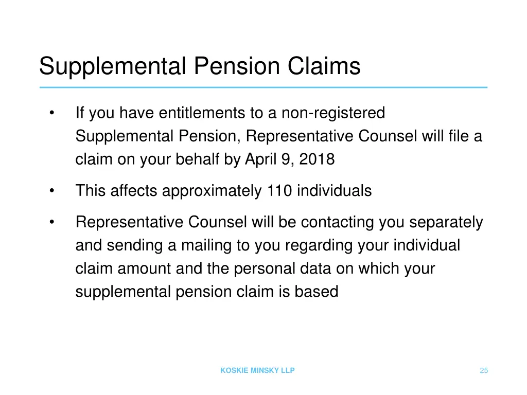 supplemental pension claims