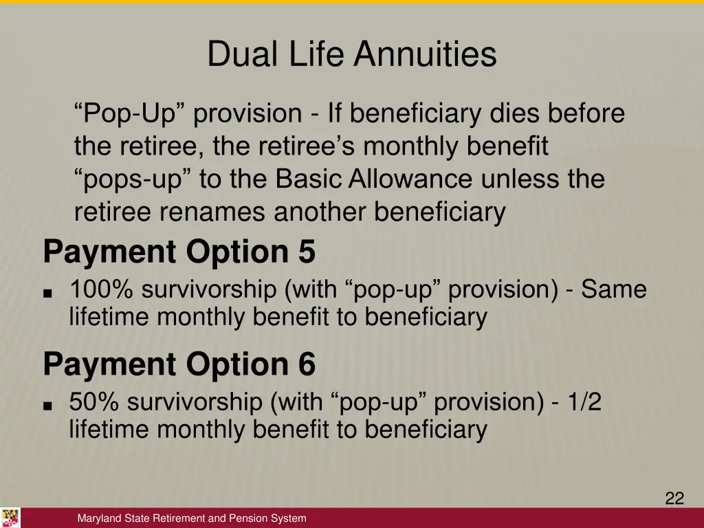 dual life annuities 1