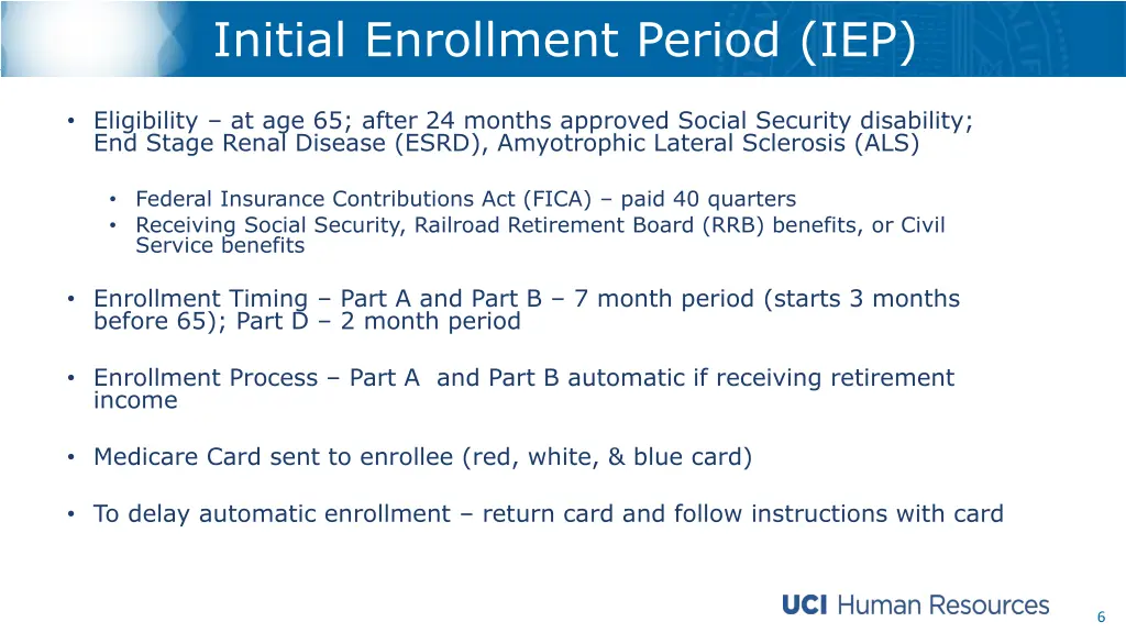 initial enrollment period iep