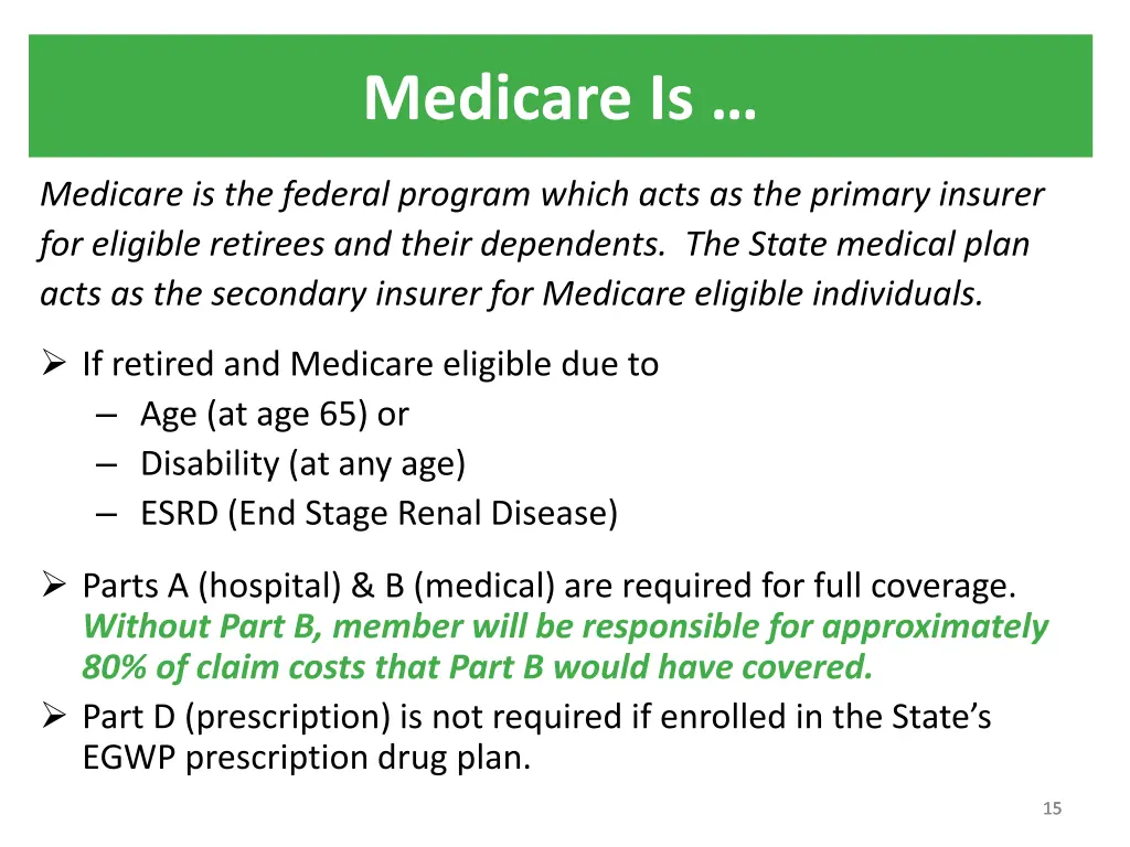 medicare is