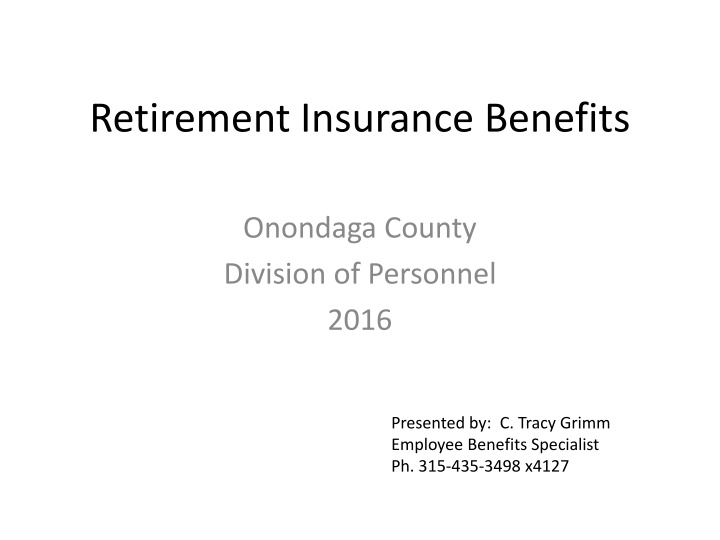 retirement insurance benefits