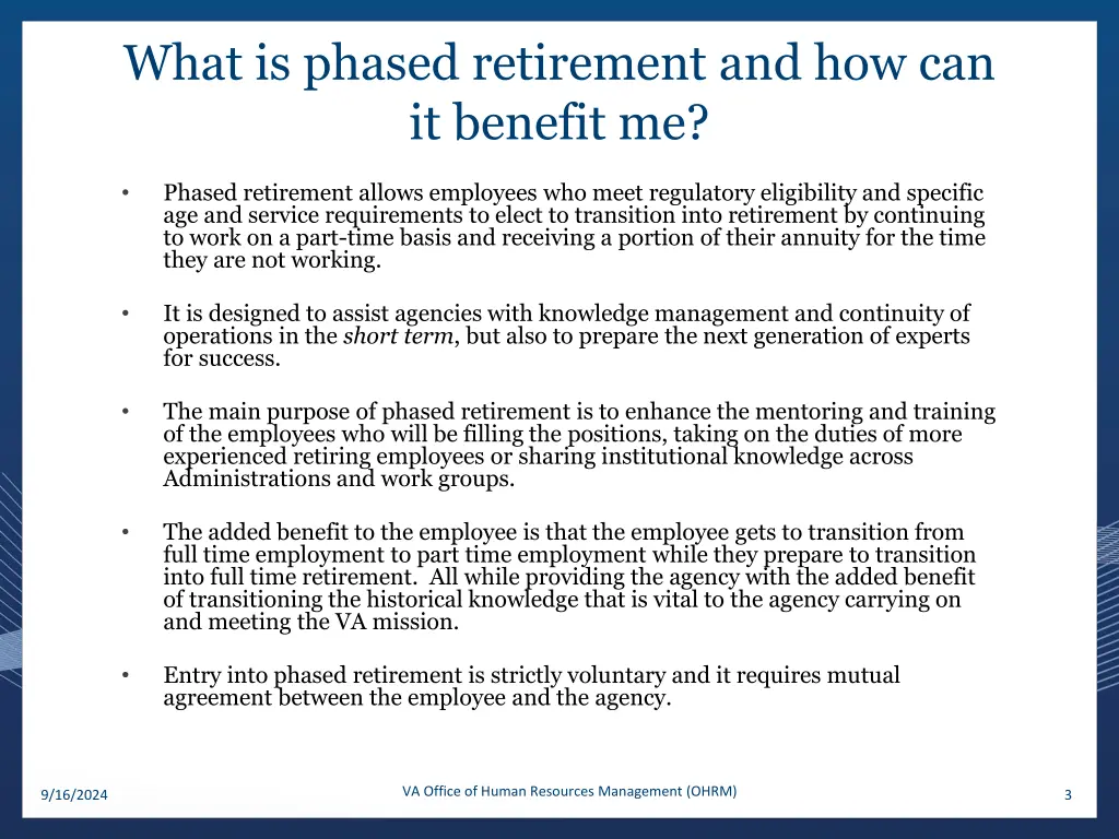 what is phased retirement and how can it benefit