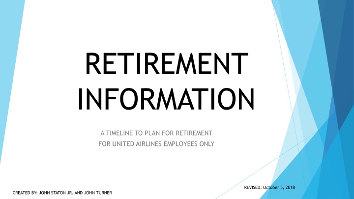 retirement information