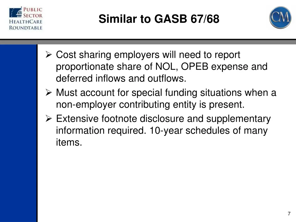 similar to gasb 67 68 2