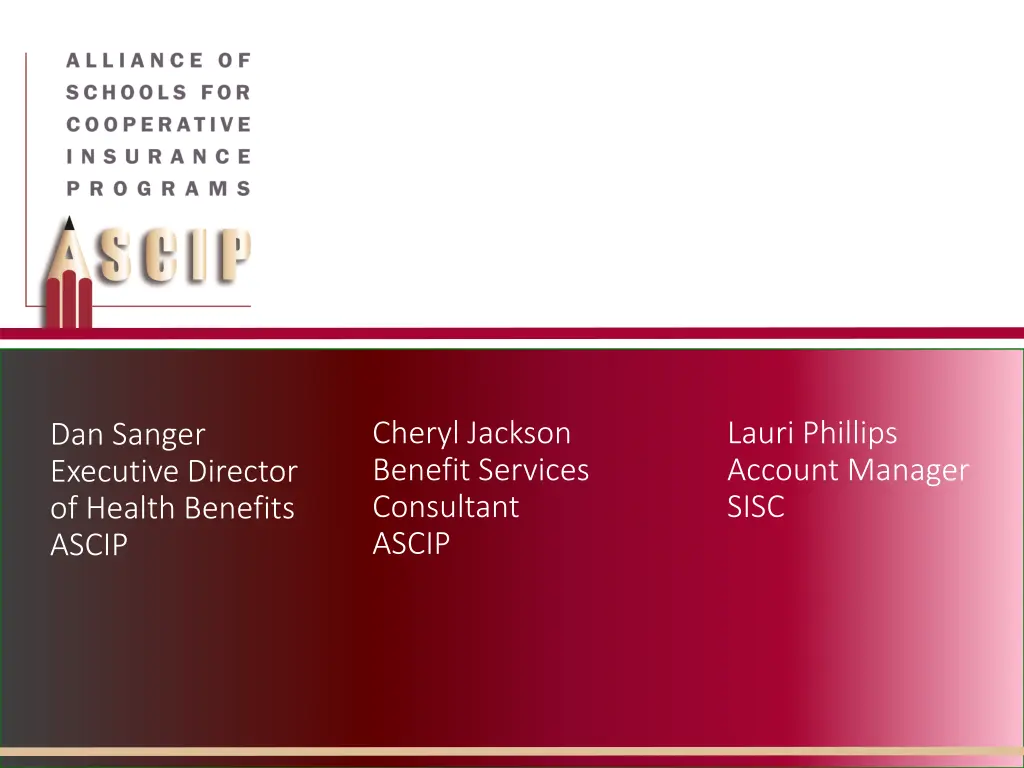 cheryl jackson benefit services consultant ascip