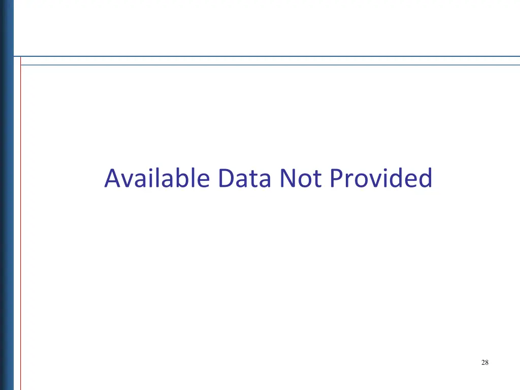 available data not provided